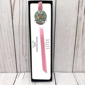 NIB Liz Claiborne Crazy Horse Gemini Magnetic Bookmark